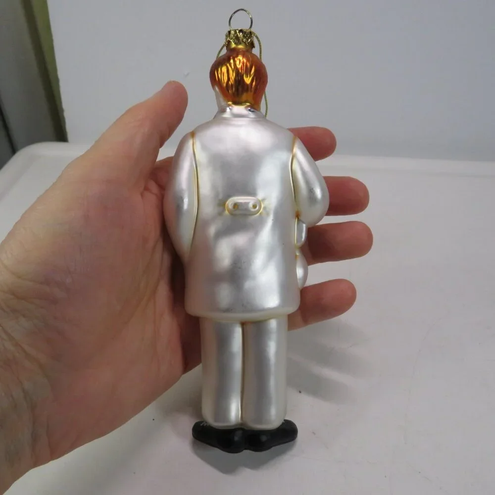 Blown Glass Doctor Ornament & additional Christmas Ornament white coat